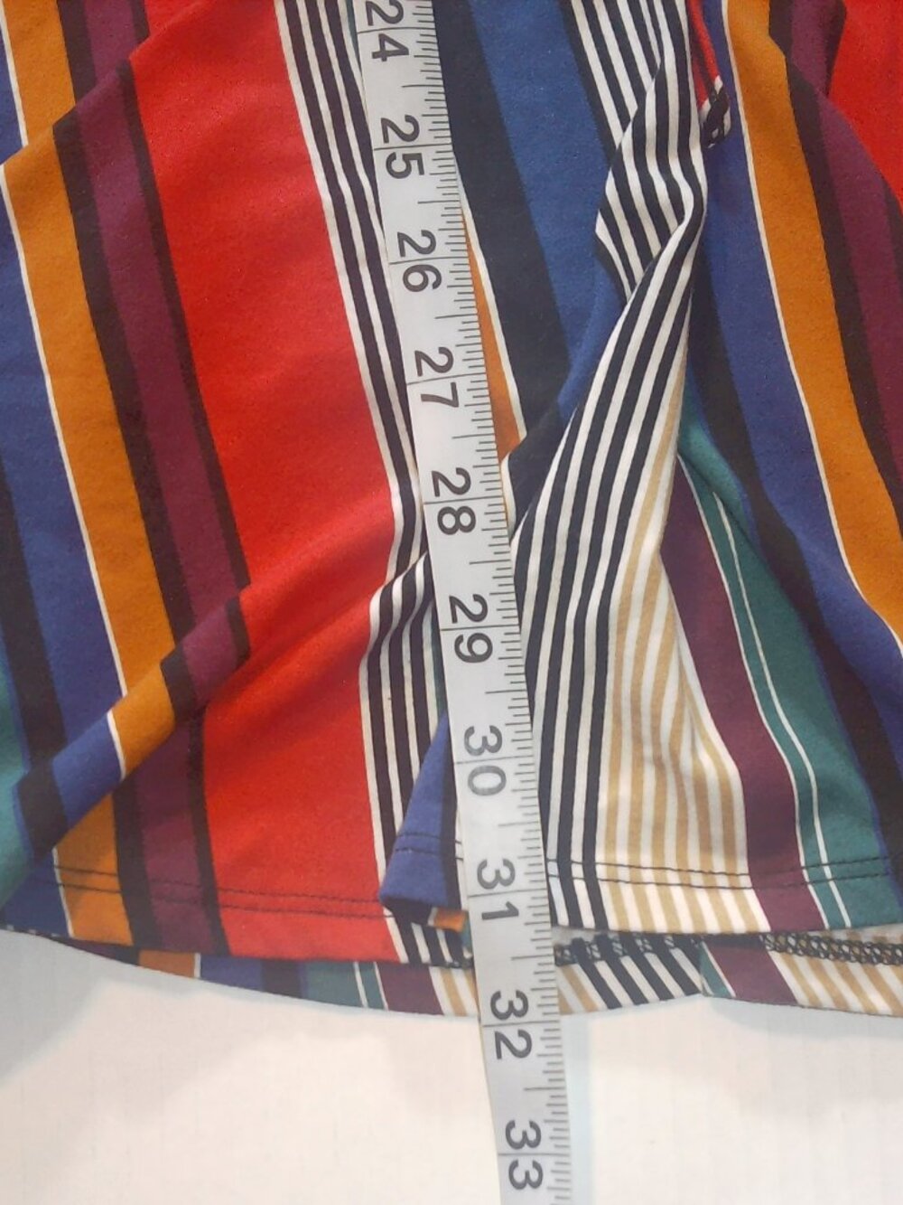 Venus Retro Multi-Color Striped Ruched Cami Dress - Picture 11 of 16